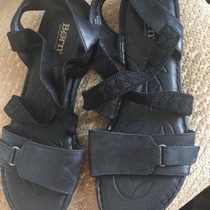 Born sandals size 11 black